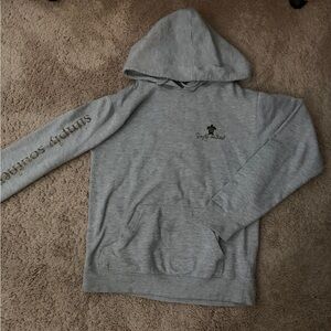 Simply Southern Collection Women’s Hoodie Gray With Plaid Turtle